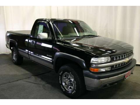 Onyx Black Chevrolet Silverado 2500 LS Regular Cab 4x4.  Click to enlarge.