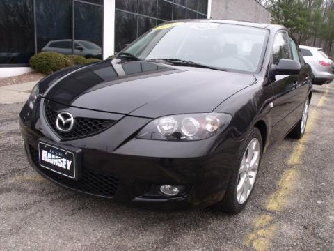 Black Mica Mazda MAZDA3 i Touring Sedan.  Click to enlarge.