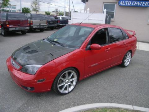 Infra-Red Ford Focus ZX4 ST Sedan.  Click to enlarge.