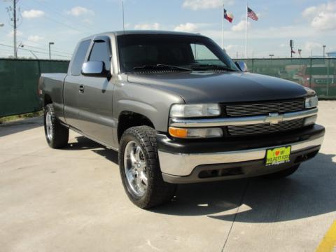 Light Pewter Metallic Chevrolet Silverado 1500 LS Extended Cab 4x4.  Click to enlarge.