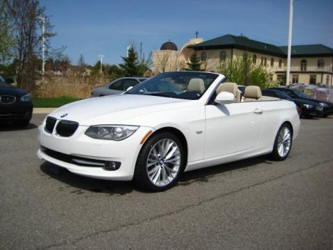 Alpine White BMW 3 Series 335i Convertible.  Click to enlarge.