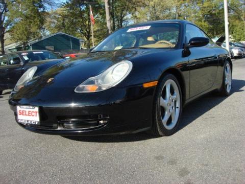 Black Porsche 911 Carrera Coupe.  Click to enlarge.