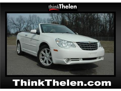 Stone White Chrysler Sebring Limited Convertible.  Click to enlarge.