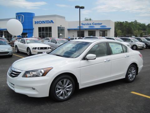 Taffeta White Honda Accord EX-L V6 Sedan.  Click to enlarge.