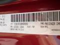 Chrysler Color Code PRP Deep Cherry Red Crystal Pearl #6