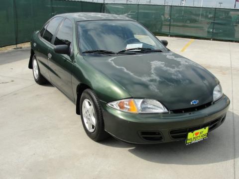 Dark Colorado Green Metallic Chevrolet Cavalier Sedan.  Click to enlarge.