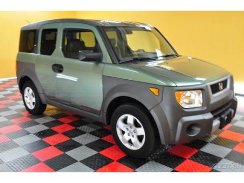Galapagos Green Metallic Honda Element EX AWD.  Click to enlarge.