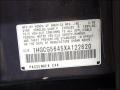 Info Tag of 1999 Honda Accord LX Sedan #29