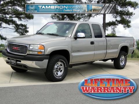 Pewter Metallic GMC Sierra 2500HD SLE Extended Cab.  Click to enlarge.