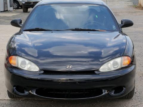 Jet Black Hyundai Tiburon .  Click to enlarge.