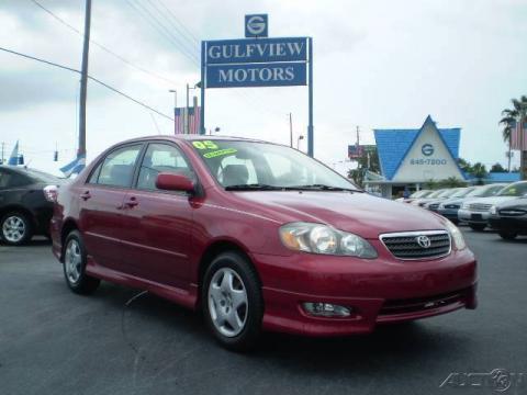 Auto Entertaintment And Lifestyle Toyota Corolla 2005 Red