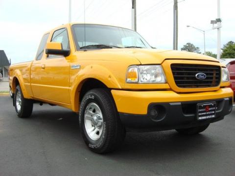 Grabber Orange Ford Ranger Sport SuperCab.  Click to enlarge.