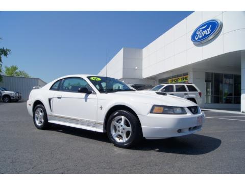 Oxford White Ford Mustang V6 Coupe.  Click to enlarge.