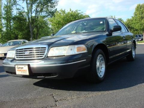 Dark Green Satin Metallic Ford Crown Victoria LX Sedan.  Click to enlarge.