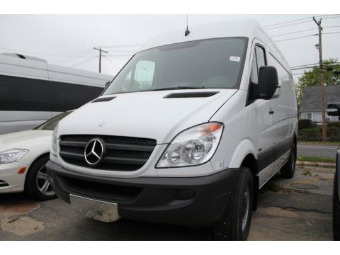 Arctic White Mercedes-Benz Sprinter 2500 High Roof Cargo Van.  Click to enlarge.