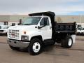 Front 3/4 View of 2005 GMC C Series Topkick C7500 Regular Cab Dump Truck #1