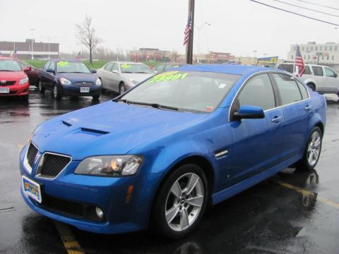 Stryker Blue Metallic Pontiac G8 GT.  Click to enlarge.