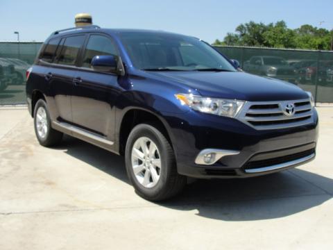 Nautical Blue Pearl Toyota Highlander .  Click to enlarge.