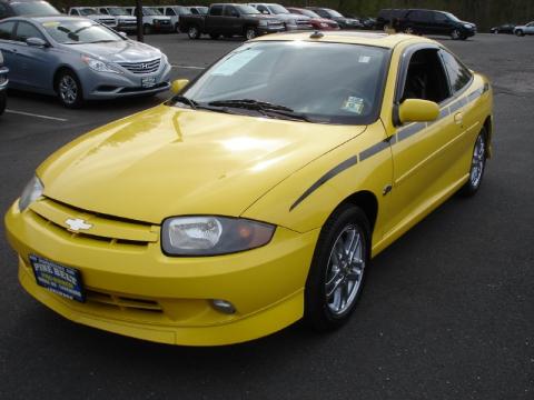 Rally Yellow Chevrolet Cavalier LS Sport Coupe.  Click to enlarge. Rally Yellow Chevrolet Cavalier LS Sport Coupe.  Click to enlarge.