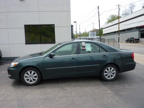 Aspen Green Pearl Toyota Camry XLE V6.  Click to enlarge.