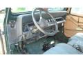  1994 Jeep Wrangler Green/Saddle Interior #13