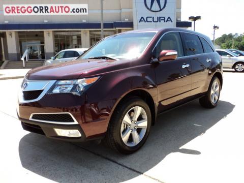 Dark Cherry Pearl Acura MDX Technology.  Click to enlarge.