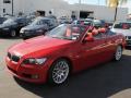 Front 3/4 View of 2008 BMW 3 Series 328i Convertible #18