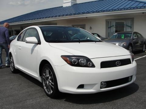 White Scion Tc 2009. Super White 2009 Scion tC with Dark Charcoal interior Super White Scion tC . Click to enlarge.