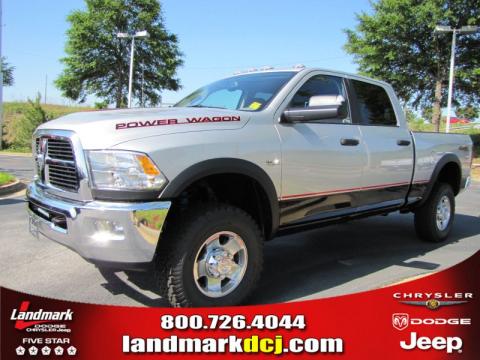 Bright Silver Metallic Dodge Ram 2500 HD Power Wagon Crew Cab 4x4.  Click to enlarge.