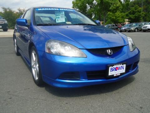 Vivid Blue Pearl Acura RSX Type S Sports Coupe.  Click to enlarge.