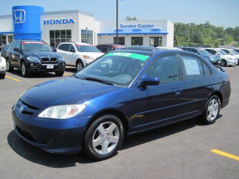 Eternal Blue Pearl Honda Civic EX Sedan.  Click to enlarge.