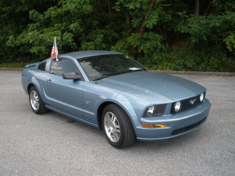 Windveil Blue Metallic Ford Mustang GT Premium Coupe.  Click to enlarge.