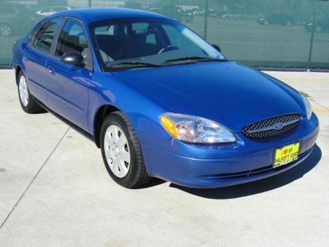 Patriot Blue Metallic Ford Taurus LX.  Click to enlarge.