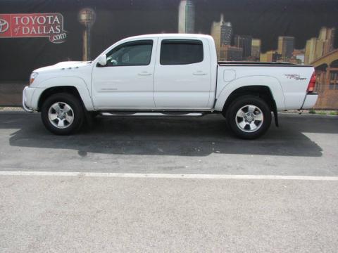 Super White Toyota Tacoma V6 PreRunner TRD Sport Double Cab.  Click to enlarge.