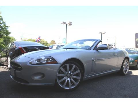 Liquid Silver Metallic Jaguar XK XK8 Convertible.  Click to enlarge.