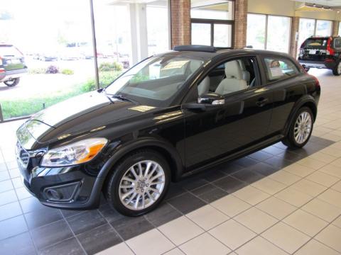 Volvo C30 T5 Black. Black 2011 Volvo C30 T5 with Off Black/Blonde T-Tec interior Black Volvo C30
