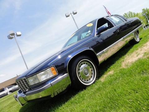 Dark Adriatic Blue Metallic Cadillac Fleetwood Brougham.  Click to enlarge.