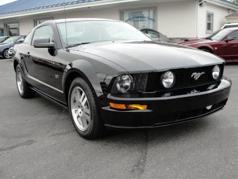 Black Ford Mustang GT Deluxe Coupe.  Click to enlarge.