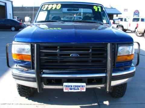 Royal Blue Metallic Ford F250 XLT Extended Cab 4x4.  Click to enlarge.