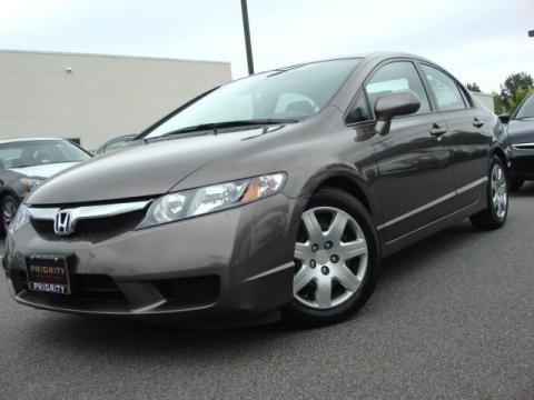 Urban Titanium Metallic Honda Civic LX Sedan.  Click to enlarge.