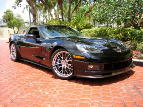 Black Chevrolet Corvette ZR1.  Click to enlarge.