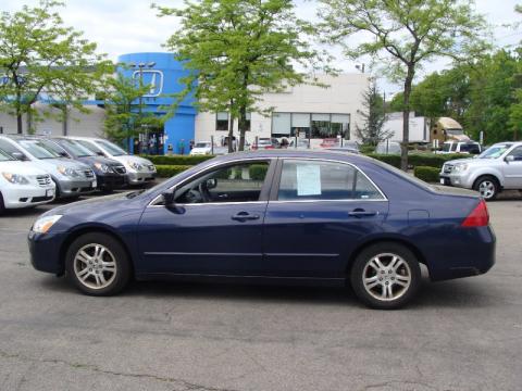 Royal Blue Pearl Honda Accord EX Sedan.  Click to enlarge.