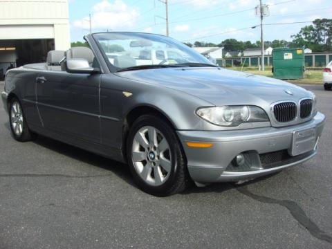 Silver Grey Metallic BMW 3 Series 325i Convertible.  Click to enlarge.