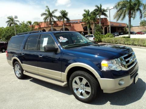 Dark Blue Pearl Metallic Ford Expedition EL Eddie Bauer.  Click to enlarge.