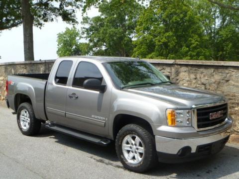 Steel Gray Metallic GMC Sierra 1500 Z71 Extended Cab 4x4.  Click to enlarge.