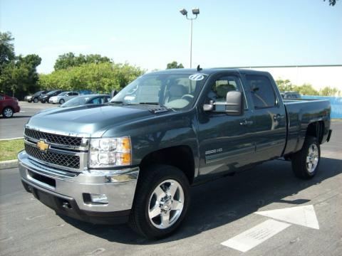 Blue Granite Metallic Chevrolet Silverado 2500HD LTZ Crew Cab 4x4.  Click to enlarge.