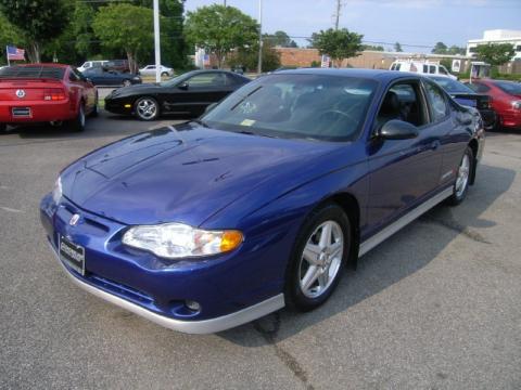 Laser Blue Metallic Chevrolet Monte Carlo Supercharged SS.  Click to enlarge.