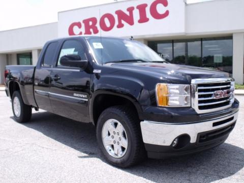 Onyx Black GMC Sierra 1500 SLE All Terrain Extended Cab.  Click to enlarge.