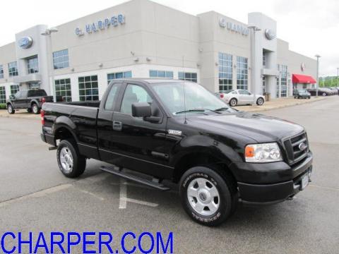 Black Ford F150 STX Regular Cab 4x4.  Click to enlarge.
