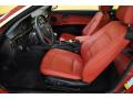  2011 BMW 3 Series Coral Red/Black Dakota Leather Interior #11